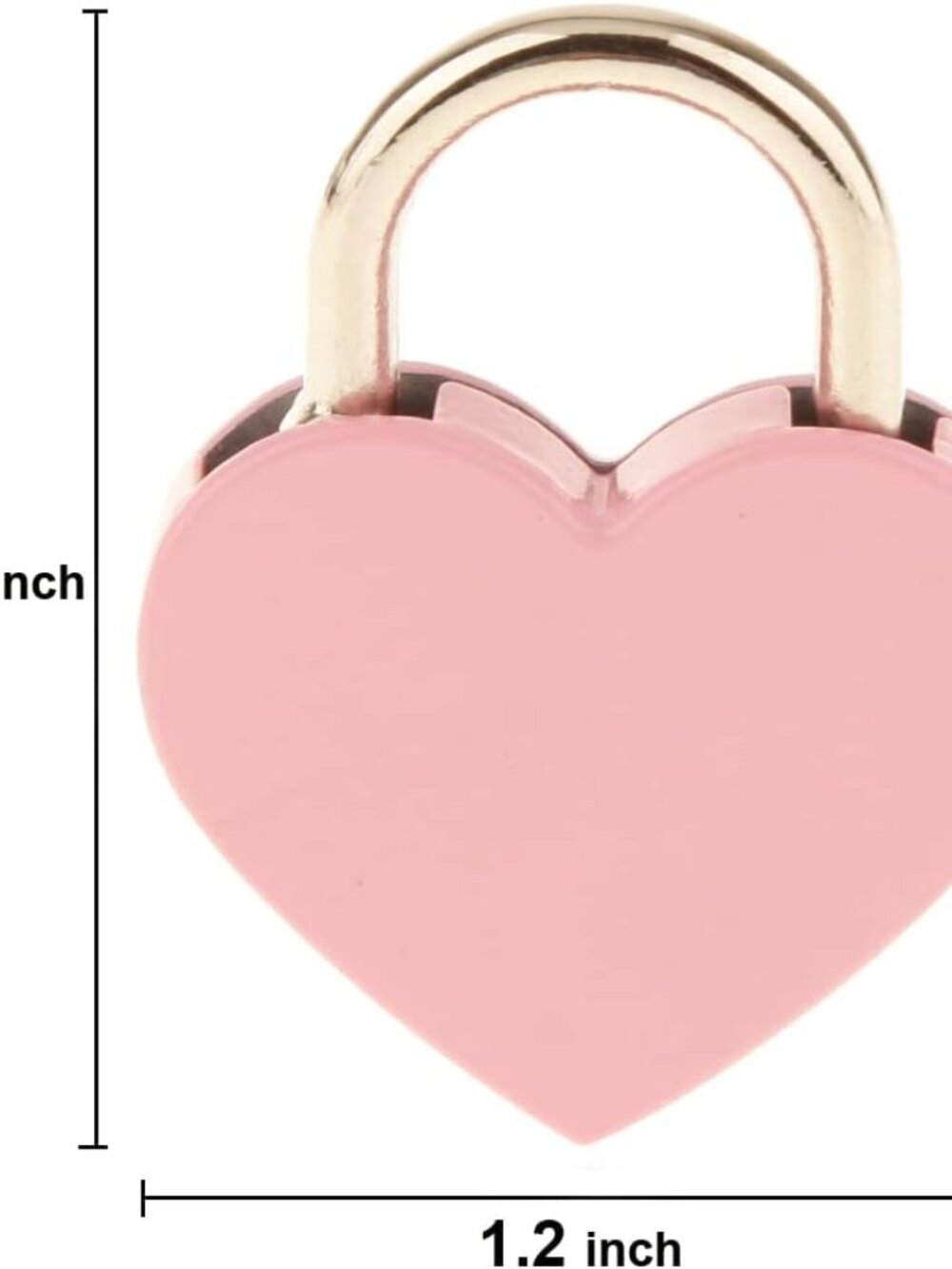 3 Pcs Heart Lock with Keys, Heart Shaped Lock for Diary - Picture 2 of 4